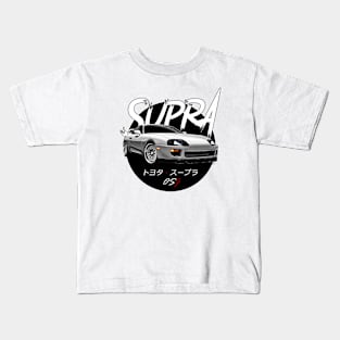 JDM A80 White Black Sun Edition Kids T-Shirt